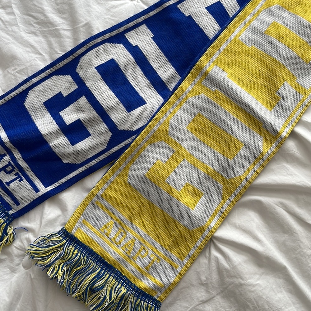 RARE! Adapt Gold Blooded Reversible Scarf